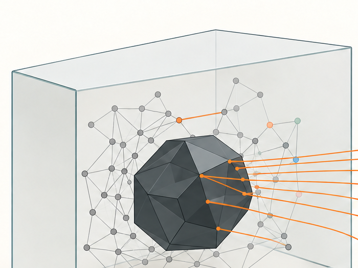 The TERO brain appears at the centre of the process, connected to its four stations.
